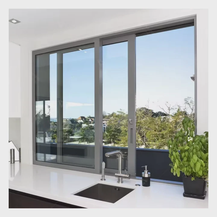Industrial Aluminum Sliding Window