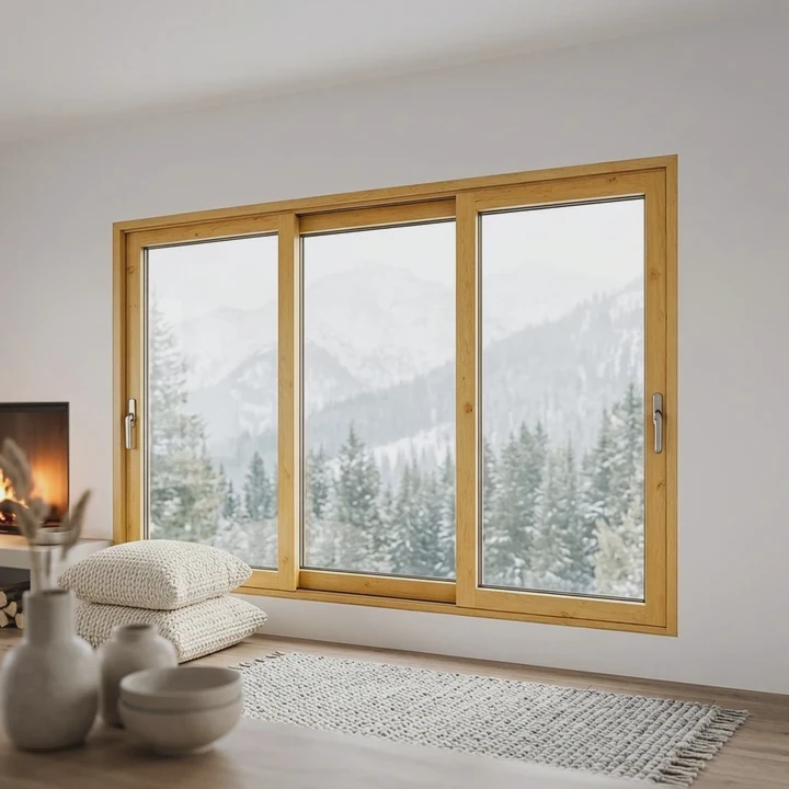 Wood Aluminum Clad Sliding Window