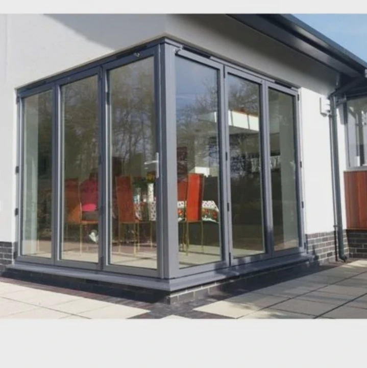 Custom Double Glazed Aluminum Folding Doors