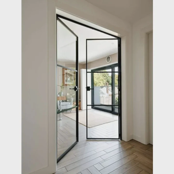 Black Double Hung Aluminum Windows And Doors